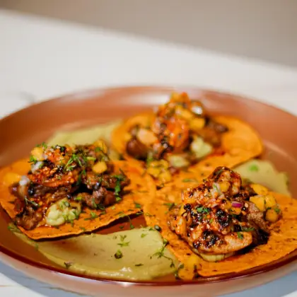 Tacos mar y tierra